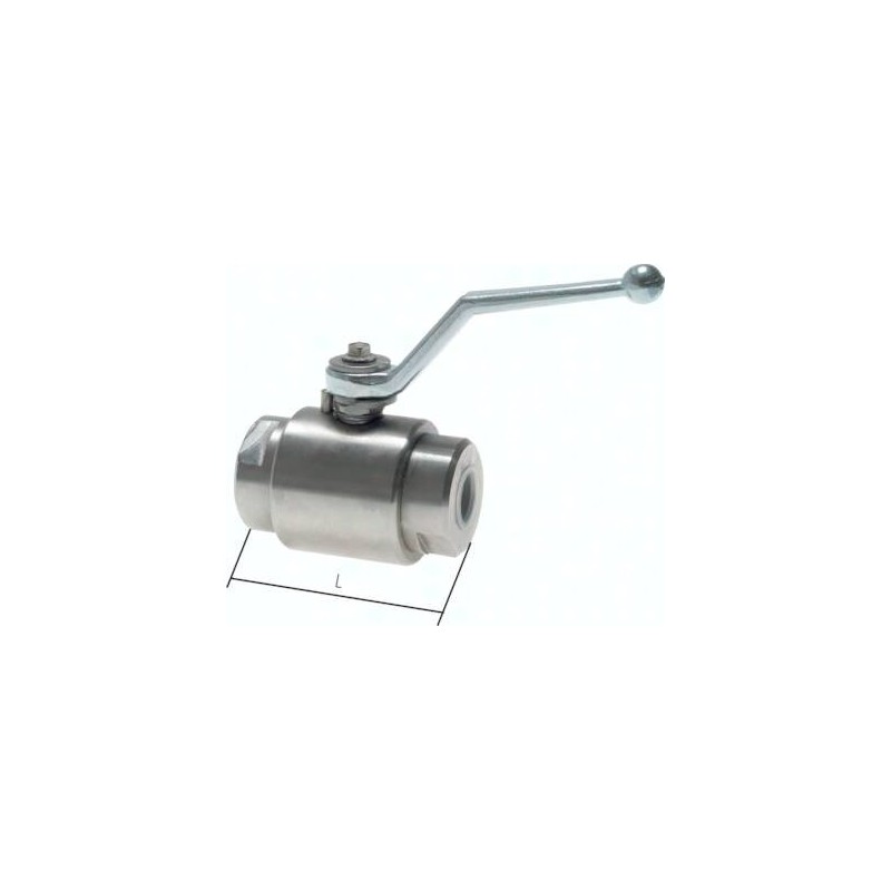 Zawór kulowy hydrauliczny, stal nierdzewna, NPT 1 1/2", PN 350