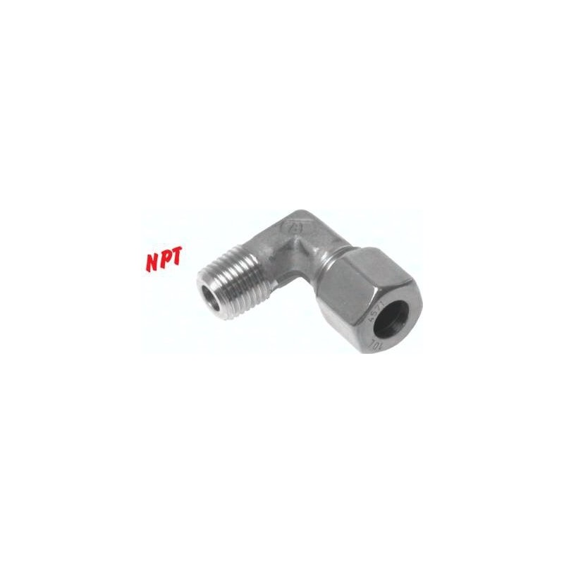 Przyłączka hydrauliczna kątowa 12 L NPT 1/2 stal nierdzewna