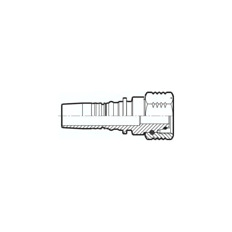 Przylacze wciskane ES-4SH DKO (90°), M 36 x 2 (25 S)