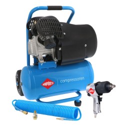 Kompresor dwutłokowy HL 425-24  + zestaw klucz pneumatyczny i akcesoria