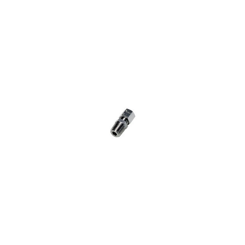 Złącze proste z gwintem z pierścieniem zaciskowym stal nierdzewna 12 mm NPT1/4 (1805 12 14) - Legris