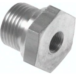 Redukcja hydrauliczna G 1/4"(gwint zew.)-G 1/2"(gwint wew.), 1.4571