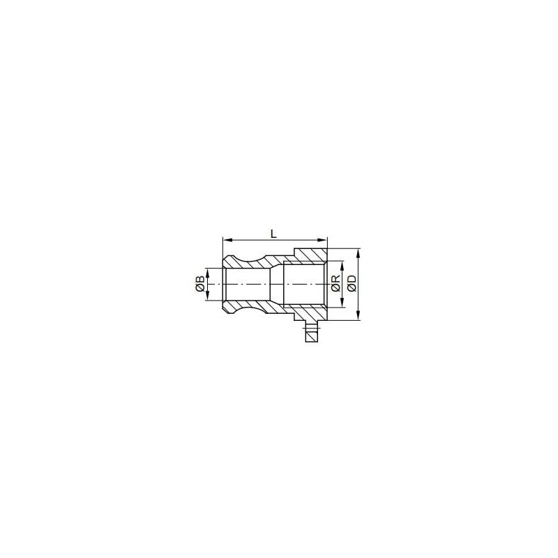 Wtyk do złącza Camlock, typ A, Rp 5" GW, stal nierdzewna (INOX)