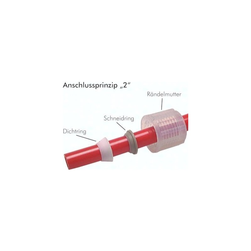 Złączka kątowa gw. zew. G1/2-6x4 PFA typ 2