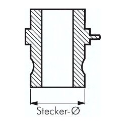 Wtyk do złącza Camlock, typ A, Rp 1 1/4" GW, 16 bar, stal nierdzewna