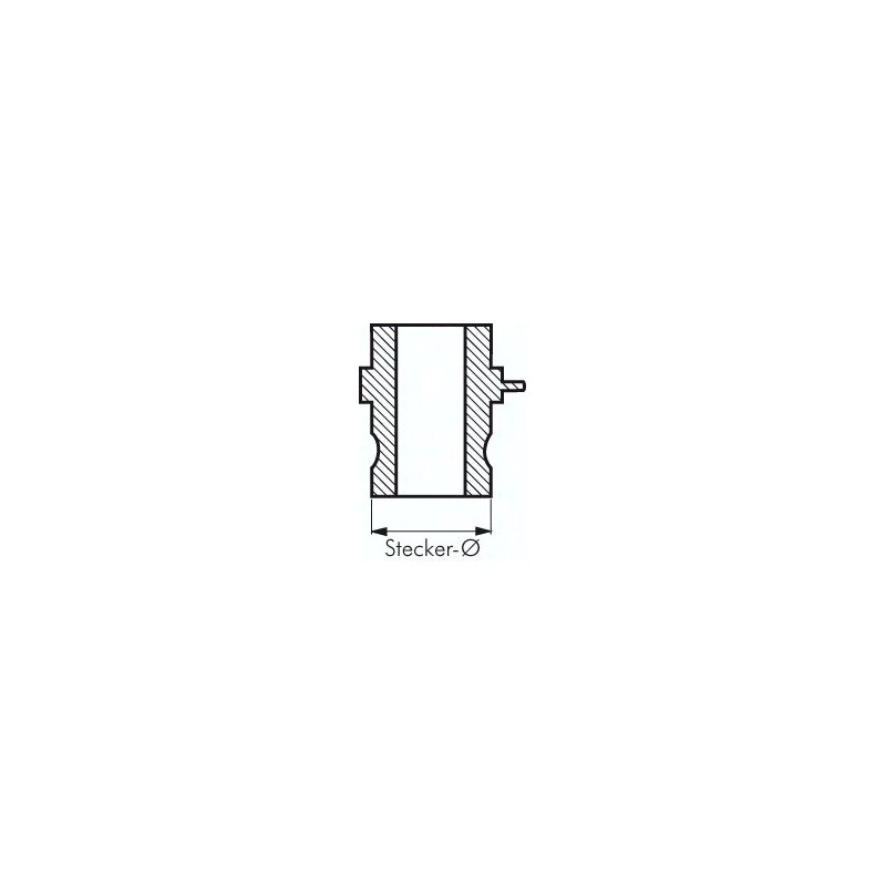 Wtyk do złącza Camlock, typ A, Rp 2" GW, 6 bar, PP