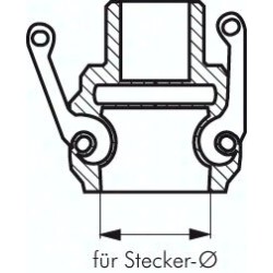 Zaślepka złącza Camlock, typ DC, 2", 16 bar