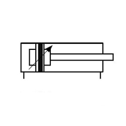 Siłownik CNOMO D63x170