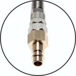 Przewód spiralny PUR 12x8 z szybkozłączką i króćcem NW7,2, L 8m