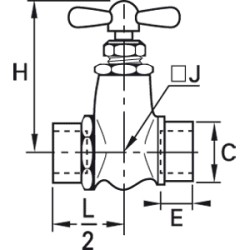 Zawór iglicowy G3/8 (0502 06 17) - Legris