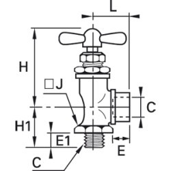 Zawór iglicowy G1/8 (0531 04 10) - Legris