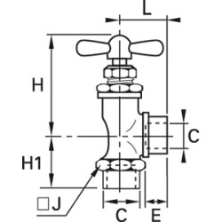 Zawór iglicowy G1/8 (0532 04 10) - Legris