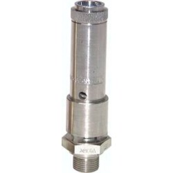 Zawór bezpieczeństwa o wysokiej wydajności TÜV G 1/2 (DN10), 22,00 bar, mosiądz niklowany