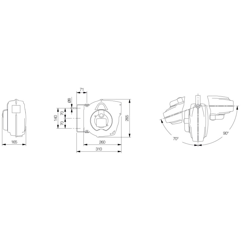 Zwijacz przewodu sprężonego powietrza MAVEL Roll Classic Plus AIR/10 10M 6X10 PU - Mavel