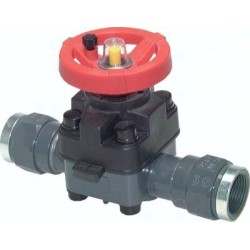 Zawór membranowy PCW(ręczny) / EPDM, Rp 1 1/2"(GW)