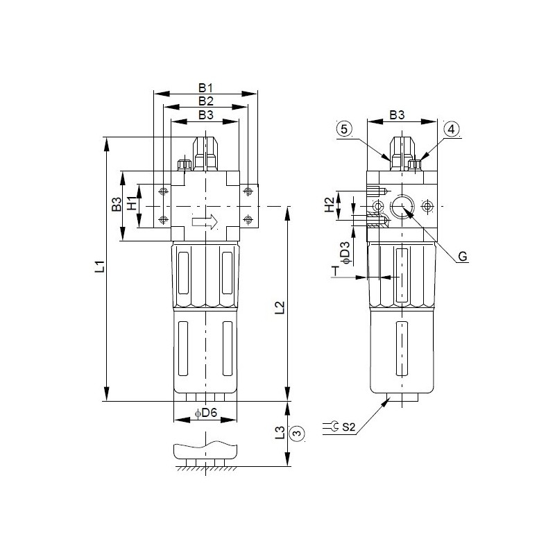 Smarownica sprężonego powietrza seria BLUE LINE 3/4"