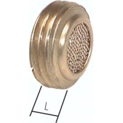 Plaski amortyzator G 1/8", spiek brazu, do wpuszczania