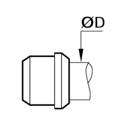 Baryłka do stosowania z korpusem i nakrętką 18 mm (0124 18 00 40) - Legris