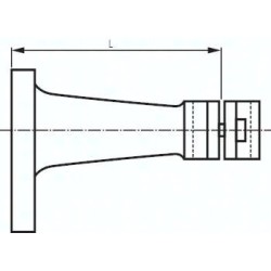 Uchwyt do manometru DIN 16281, L 100mm aluminium