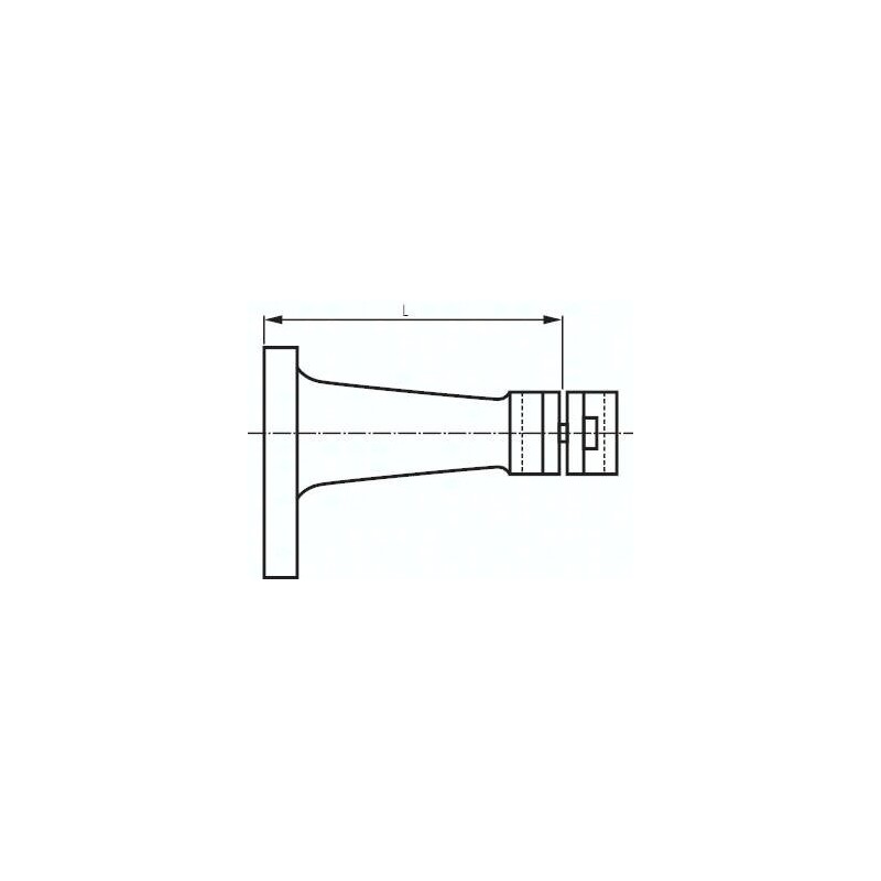 Uchwyt do manometru DIN 16281, L 100mm aluminium