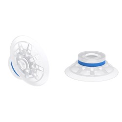 Przyssawka płaska F50-2, Silikon SIL 50 , FDA, NPSF 1/8" wew., filtr siatkowy (S.F50-2SF50.NS18F.01) (9909631) - Piab