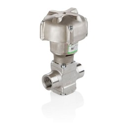 Zawór pneumatyczny 2/2 NC NPTF1-1/2", stal nierdzewna, PTFE, DN40, PN40, siłownik D150, seria 298 - ASCO