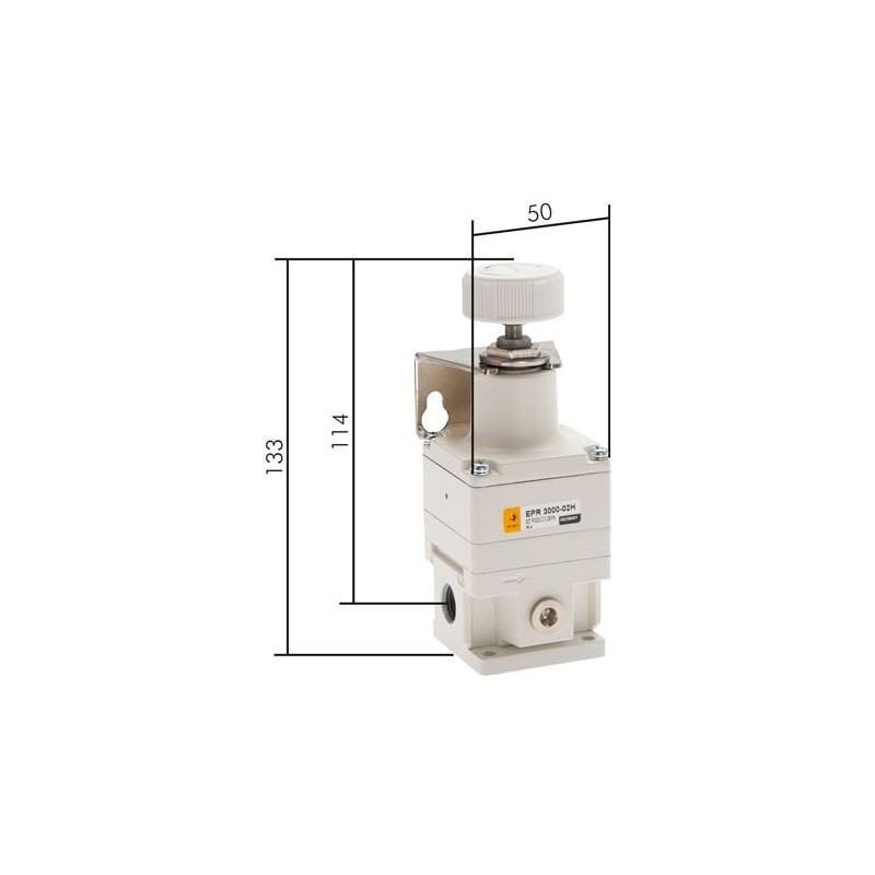 Reduktor precyzyjny Eco-Line G1/4, 0,1 - 4 bar - Emc