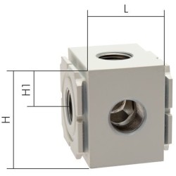 Rozdzielacz Eco-Line, G1/4, Eco-Line 2A - Emc