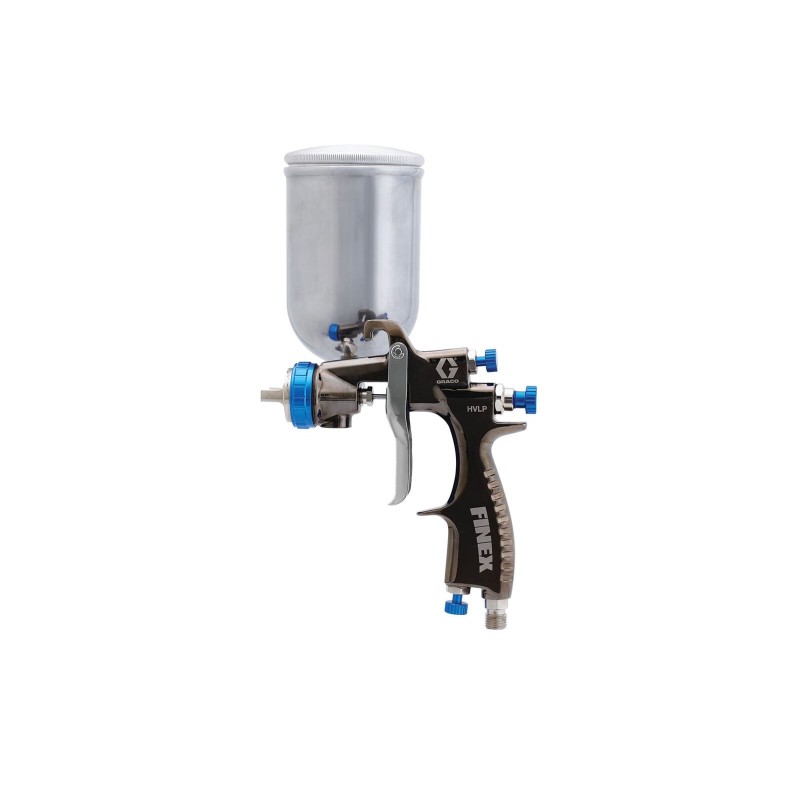 Pistolet natryskowy z przepływem grawitacyjnym i kubkiem Finex, HVLP, dysza 1,4 mm (G24J600) - Graco