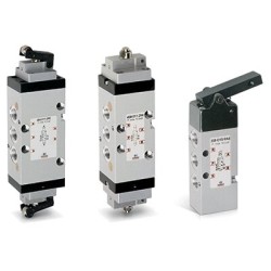 Zawór 3/2NC G1/8 sterowany dźwignią 338-D15-9A5, seria 3 i 4, Camozzi