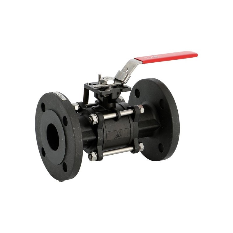 Zawór kulowy stalowy 710 PN40 DN65 3pc A216WCB ISO 5211