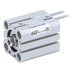 Siłownik dociskowy seria 25A-CQS (25A-CDQSB20-20DC) - SMC