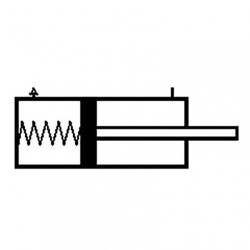 Siłownik ISO6432 D25x20 z magnesem