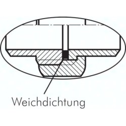 Śrubunek gwintowany, uszczelnienie płaskie, Rp 1 1/4"(GW), 16 bar, mosiądz