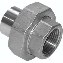 Śrubunek do wspawania, uszczelnienie stożkowe, Rp 1/4"(GW)-13,5mm