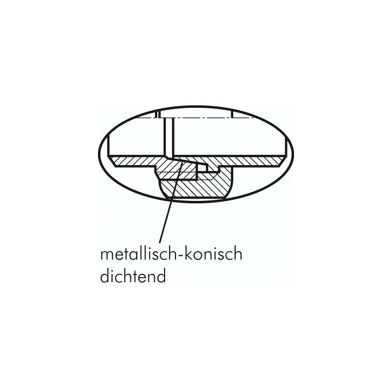 Śrubunek do wspawania, uszczelnienie stożkowe, Rp 3/8"(GW)-17,2mm
