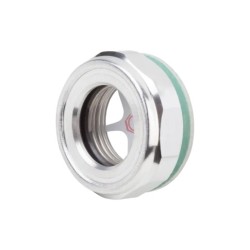 Olejowskaz z szybką ze szkliwa wulkanicznego aluminium (28012-29012) - Norelem