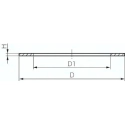 Uszczelka do kołnierza luźnego, PVCU, 32 mm (DN25), EPDM