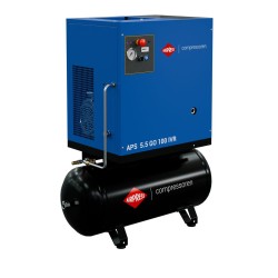 Kompresor śrubowy APS 5.5 GO 100 Combi IVR  5.5 KM / 4 kW 10 bar 264-468 l/min 100 l