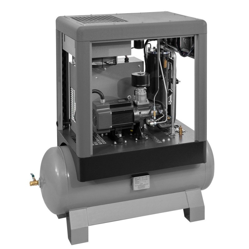 Kompresor śrubowy APS 7.5 IVR Combi X 10 bar 7.5 KM/5.5 kW 170-760 l/min 200 l
