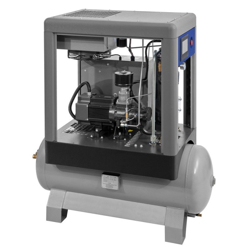 Kompresor śrubowy APS 7.5 IVR Combi X 10 bar 7.5 KM/5.5 kW 170-760 l/min 200 l