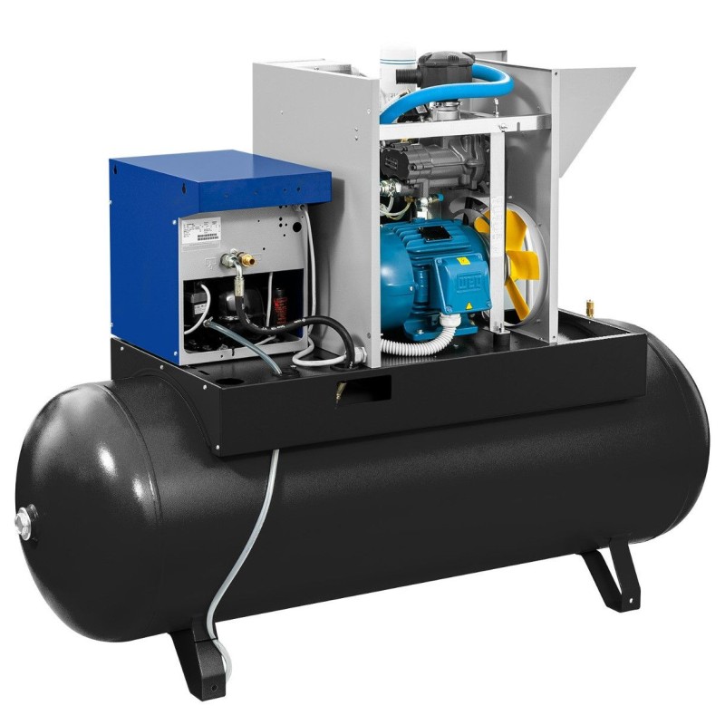 Kompresor śrubowy APS 10 Basic Combi Dry 10 bar 10 KM/7.5 kW 996 l/min 500 l