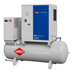 Kompresor śrubowy MiniPower 3 TD270 | 3.0 KM / 2.2 kW | 325 L/min | 270 L