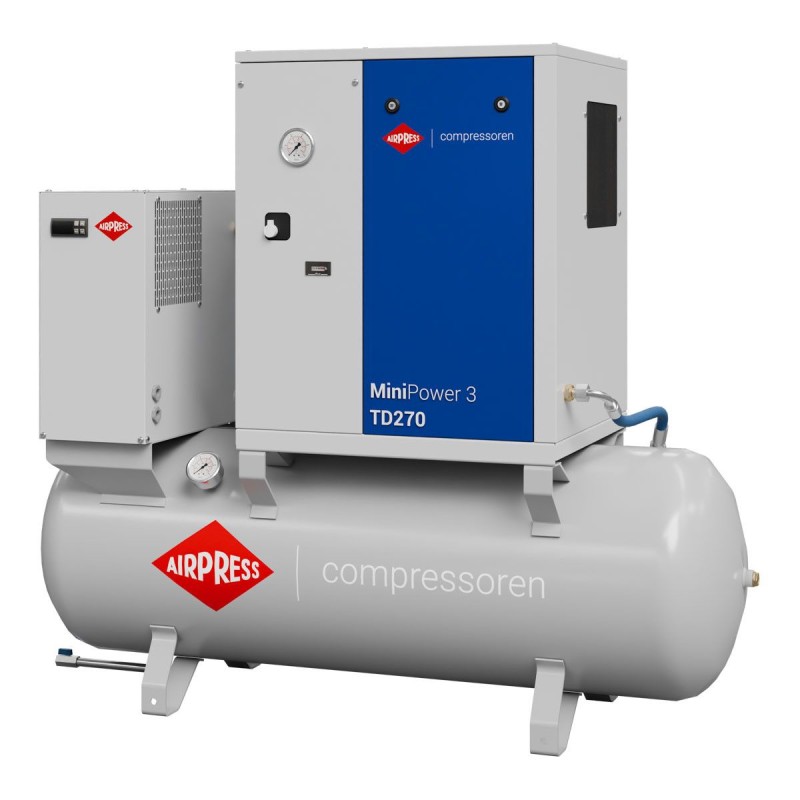 Kompresor śrubowy MiniPower 3 TD270 | 3.0 KM / 2.2 kW | 325 L/min | 270 L