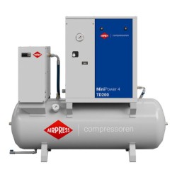 Kompresor śrubowy MiniPower 3 TD200 | 3.0 KM / 2.2 kW | 325 L/min | 200 L