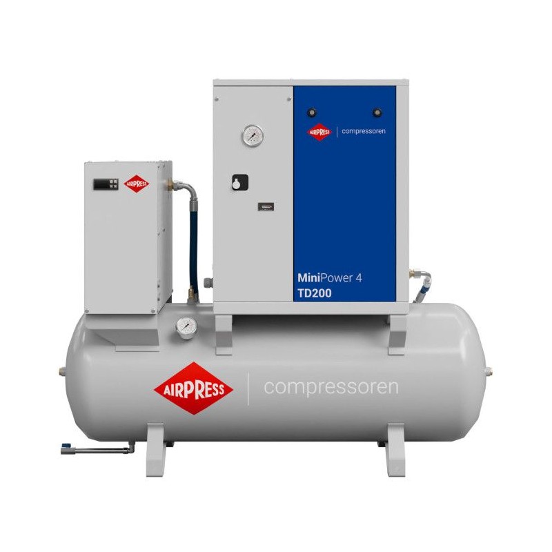 Kompresor śrubowy MiniPower 3 TD200 | 3.0 KM / 2.2 kW | 325 L/min | 200 L