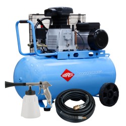 Kompresor dwutłokowy HL 340-90 + zestaw do autodetailingu