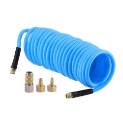 Wąż pneumatyczny spiralny PU uzbrojony 10 m fi 16 x 12 mm
