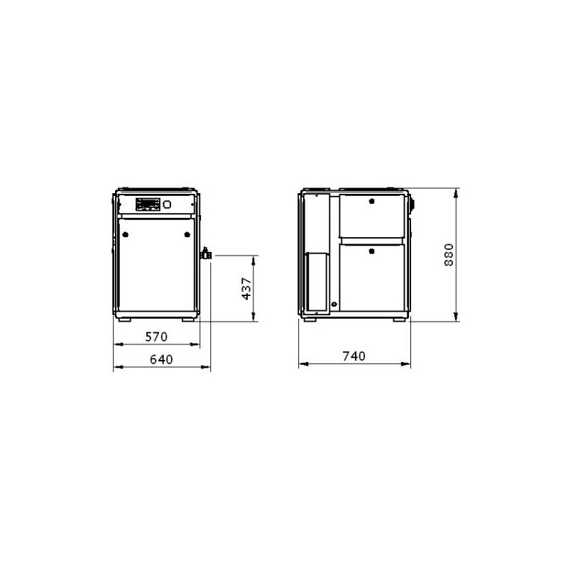 Kompresor Śrubowy WAN NK 30  5,5  kW 13 bar