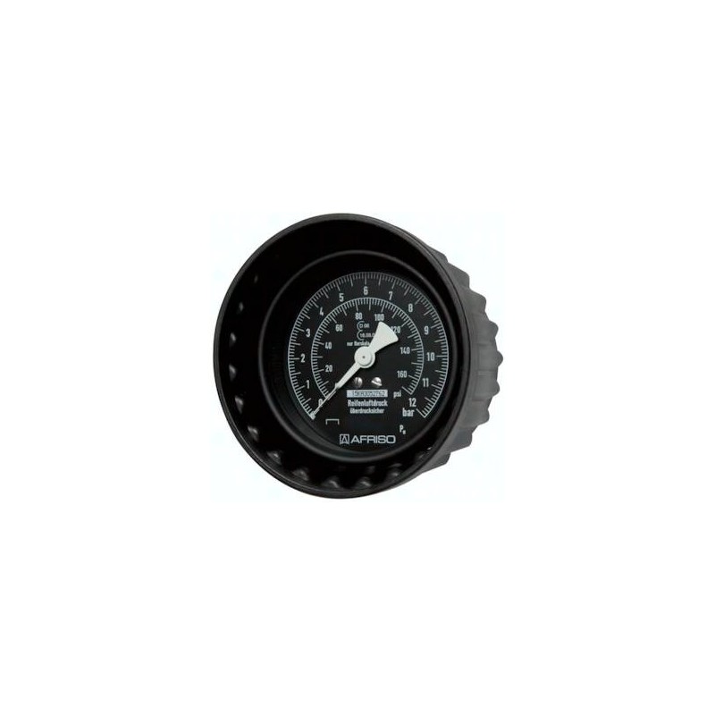 Manometr do pistoletu do pompowania kół 80mm, 0 - 12 bar, króciec 15,9 mm